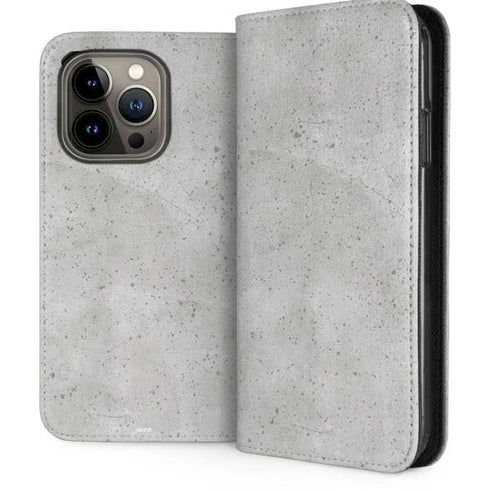 Light Grey Concrete iPhone 13 Pro Folio Case