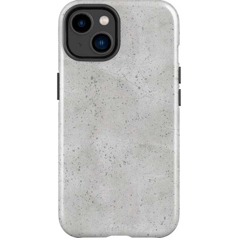 Light Grey Concrete iPhone 14 Plus Impact Case