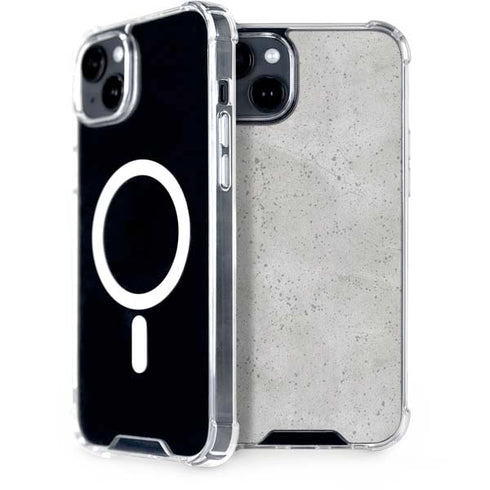 Light Grey Concrete iPhone 15 MagSafe Case