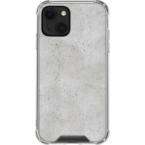 Light Grey Concrete iPhone 14 Plus Clear Case