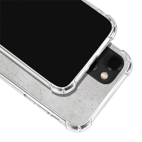 Light Grey Concrete iPhone 14 Plus Clear Case