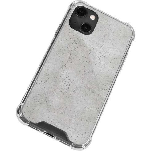 Light Grey Concrete iPhone 14 Plus Clear Case