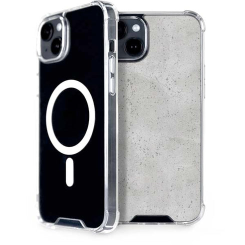 Light Grey Concrete iPhone 15 Plus MagSafe Case