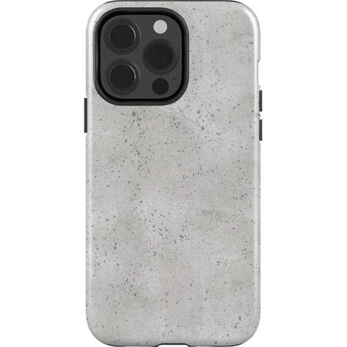 Light Grey Concrete iPhone 15 Pro Impact Case
