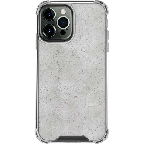 Light Grey Concrete iPhone 15 Pro Max Clear Case