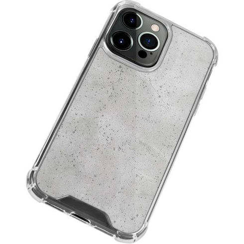 Light Grey Concrete iPhone 15 Pro Max Clear Case