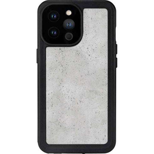Light Grey Concrete iPhone 14 Pro Max Waterproof Case