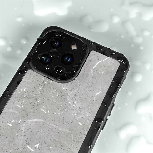 Light Grey Concrete iPhone 14 Pro Max Waterproof Case