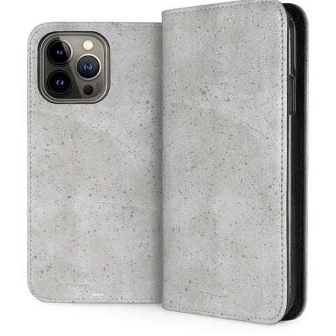 Light Grey Concrete iPhone 15 Pro Max Folio Case