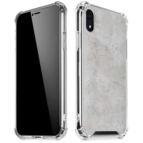 Light Grey Concrete iPhone XR Clear Case