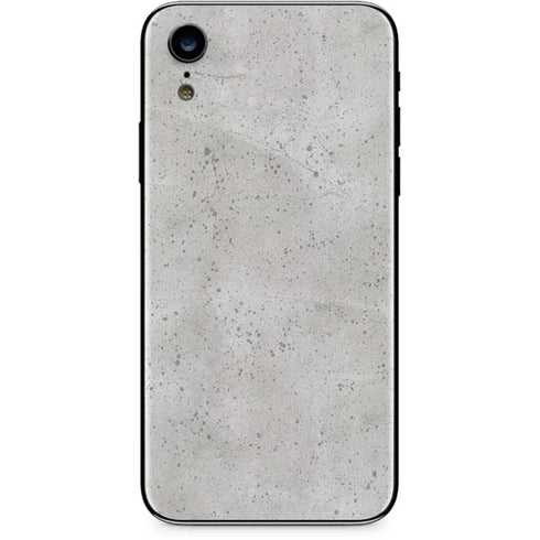 Light Grey Concrete iPhone XR Skin