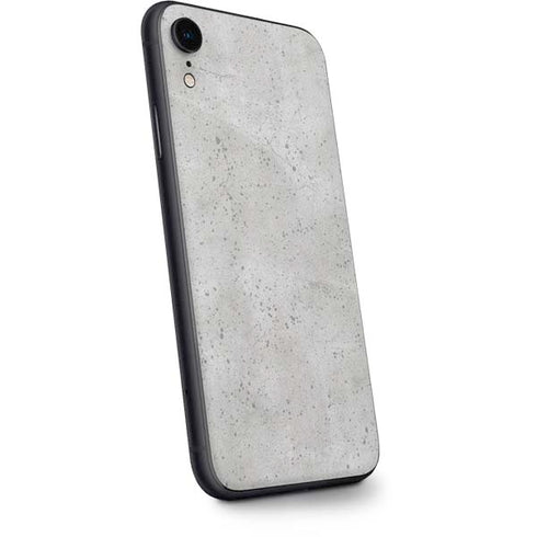 Light Grey Concrete iPhone XR Skin