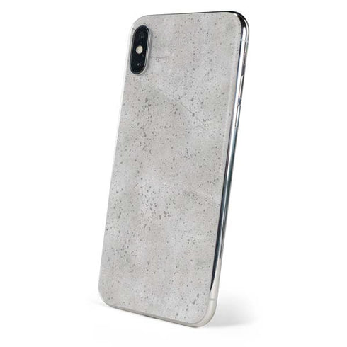 Light Grey Concrete iPhone XS Skin