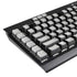 Light Grey Concrete K95 RGB PLATINUM Mechanical Gaming Keyboard Skin