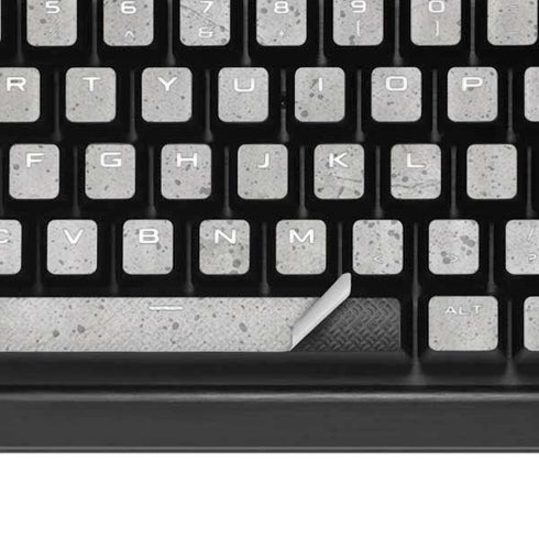 Light Grey Concrete K95 RGB PLATINUM Mechanical Gaming Keyboard Skin