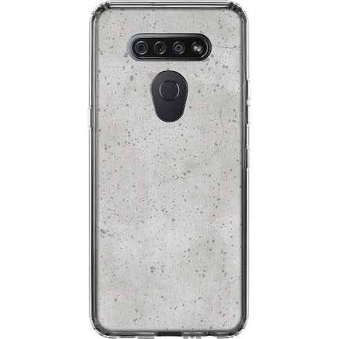 Light Grey Concrete LG K51/Q51 Clear Case