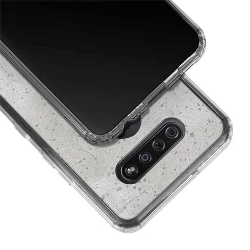 Light Grey Concrete LG K51/Q51 Clear Case