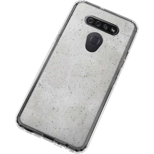 Light Grey Concrete LG K51/Q51 Clear Case