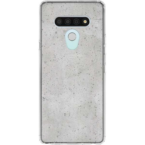 Light Grey Concrete LG Stylo 6 Clear Case