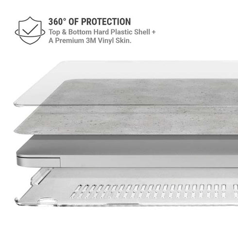 Light Grey Concrete MacBook Air 13in M1 (2021) Case plus Skin