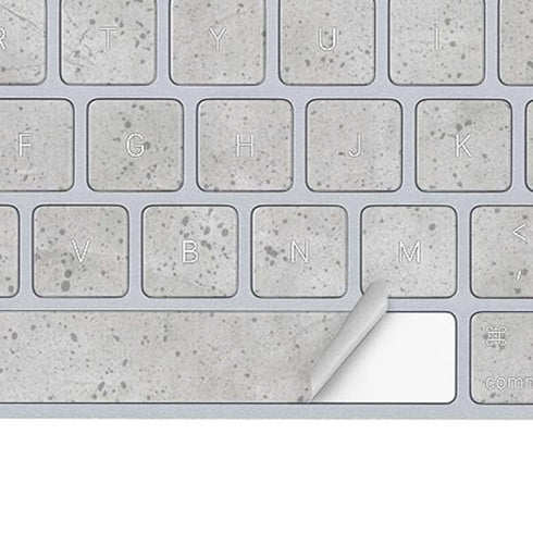 Light Grey Concrete Magic Keyboard Skin