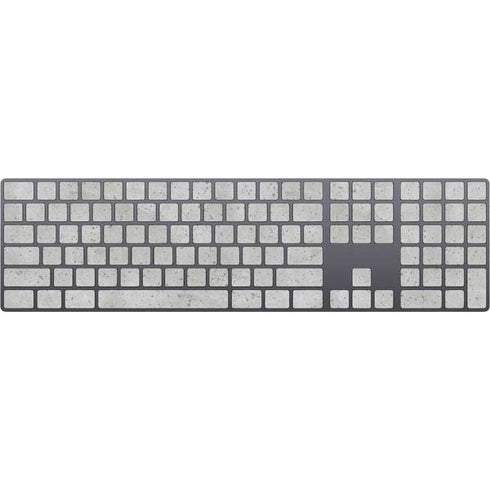 Light Grey Concrete Magic Keyboard with Numeric Keypad Skin