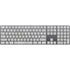 Light Grey Concrete Magic Keyboard with Numeric Keypad Skin
