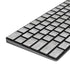 Light Grey Concrete Magic Keyboard with Numeric Keypad Skin