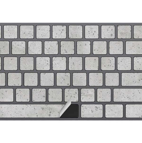 Light Grey Concrete Magic Keyboard with Numeric Keypad Skin