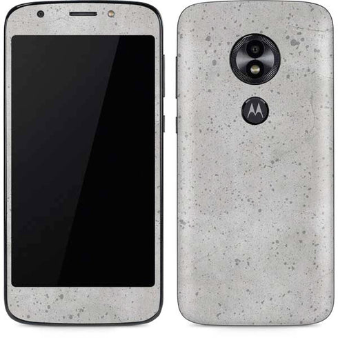 Light Grey Concrete Moto E5 Play Skin