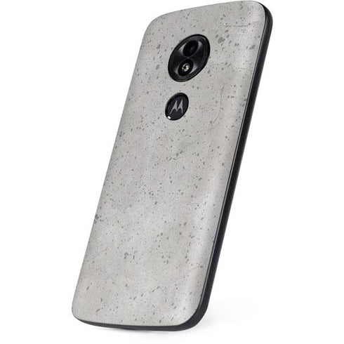 Light Grey Concrete Moto E5 Play Skin