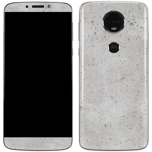 Light Grey Concrete Moto E5 Plus Skin