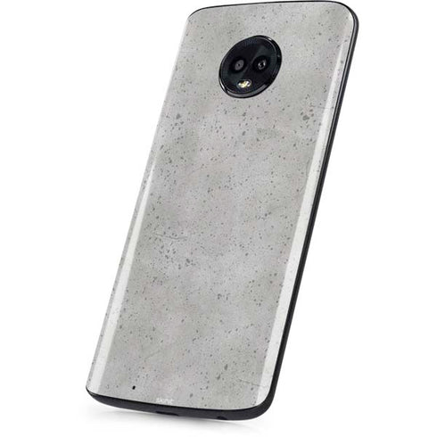 Light Grey Concrete Moto G6 Skin
