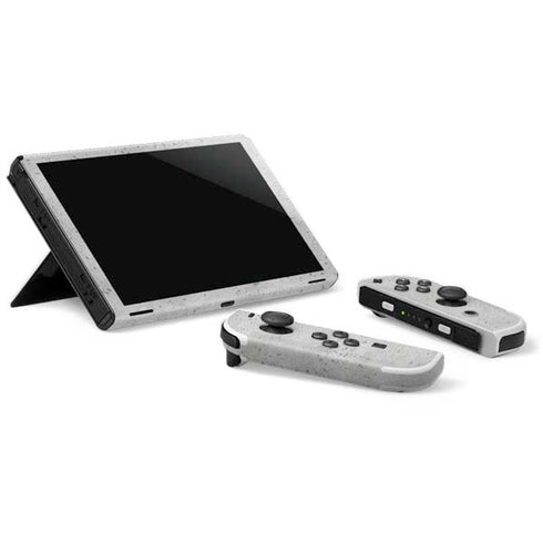 Light Grey Concrete Nintendo Switch OLED (2021) Skin