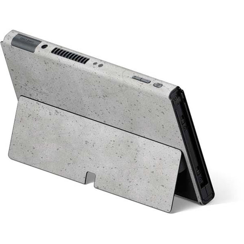 Light Grey Concrete Nintendo Switch OLED (2021) Skin