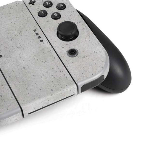 Light Grey Concrete Nintendo Switch OLED (2021) Skin