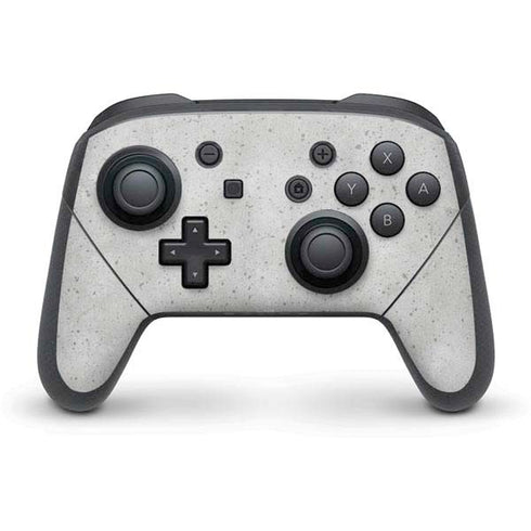 Light Grey Concrete Nintendo Switch Pro Controller Skin