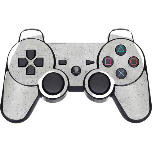 Light Grey Concrete PS3 Dual Shock wireless controller Skin