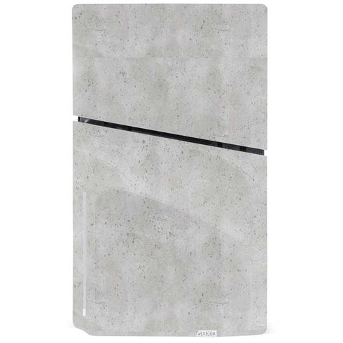 Light Grey Concrete PS5 Slim Disk Bundle Skin