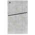 Light Grey Concrete PS5 Slim Disk Console Skin