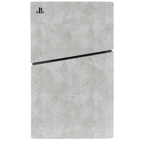 Light Grey Concrete PS5 Slim Digital Edition Bundle Skin