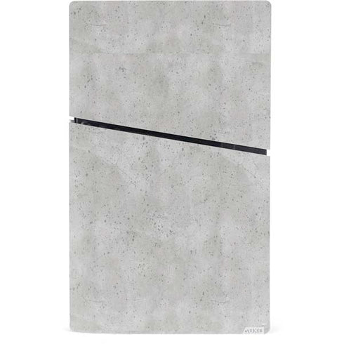 Light Grey Concrete PS5 Slim Digital Edition Bundle Skin