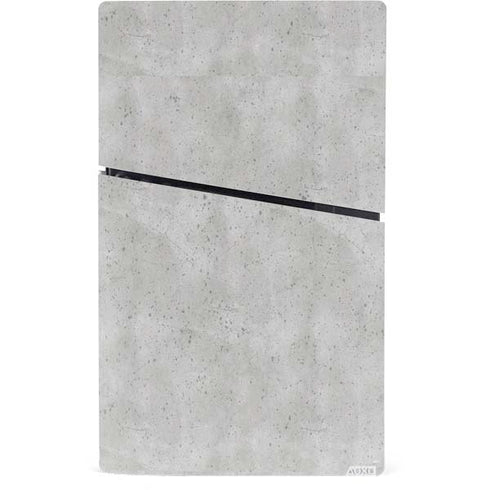 Light Grey Concrete PS5 Slim Digital Edition Console Skin