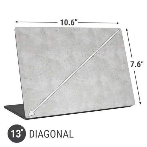 Light Grey Concrete Universal Laptop 13in (10.6 x 7.6in) Skin