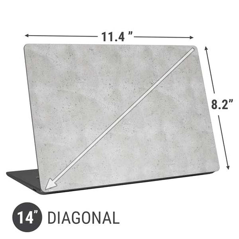 Light Grey Concrete Universal Laptop 14in (11.4 x 8.2in) Skin