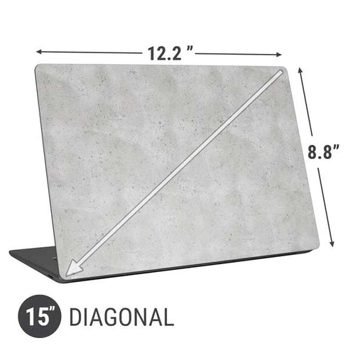Light Grey Concrete Universal Laptop 15in (12.2 x 8.8in) Skin