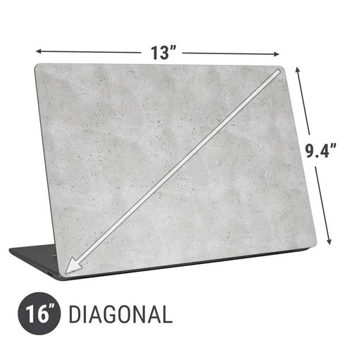 Light Grey Concrete Universal Laptop 16in (13 x 9.4in) Skin