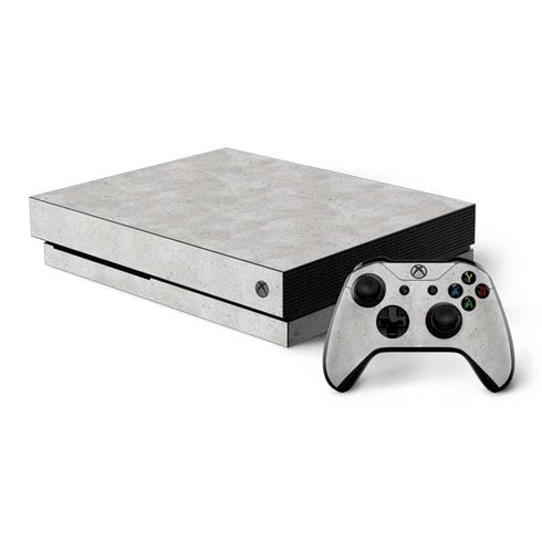 Light Grey Concrete Xbox One X Bundle Skin