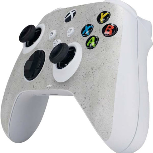 Light Grey Concrete Xbox Series S Controller Skin