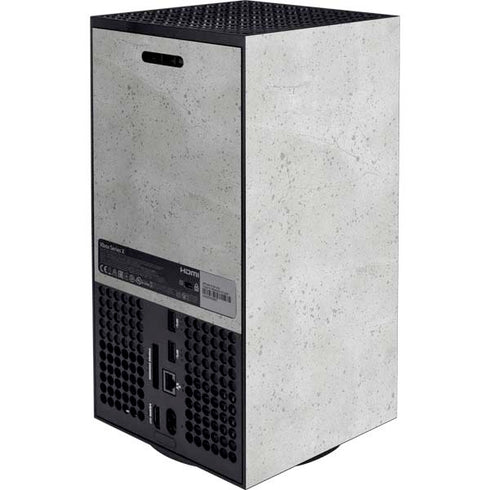 Light Grey Concrete Xbox Series X Console Skin